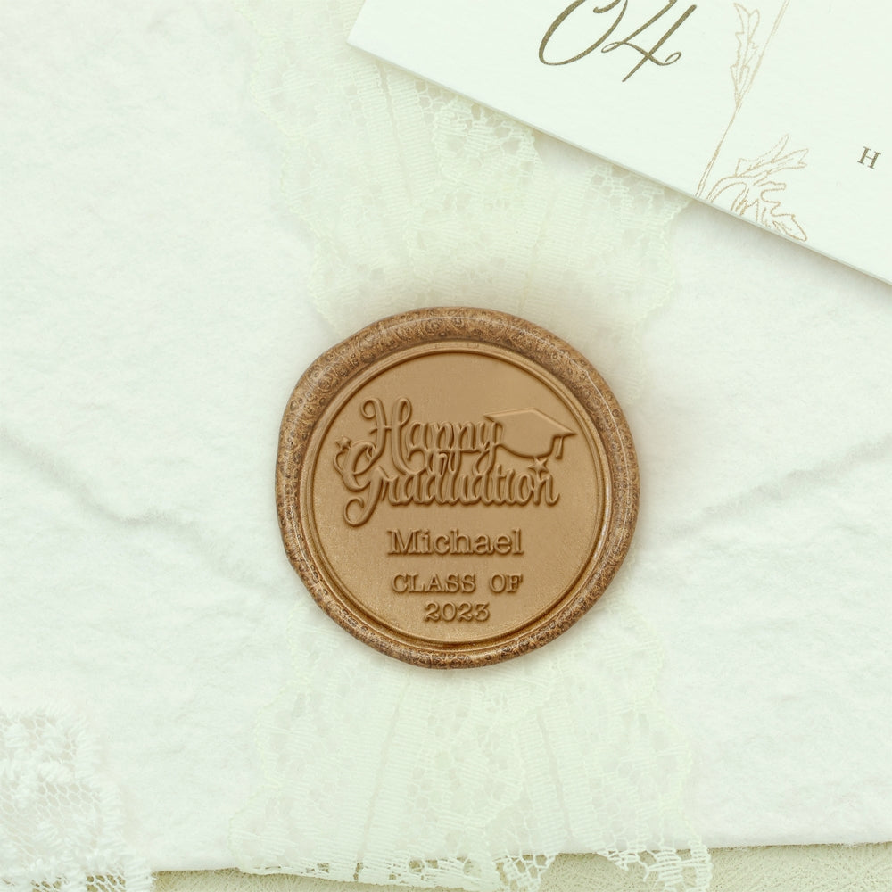 Happy Graduation Custom Wax Seal Stamp - Style 23 23-2