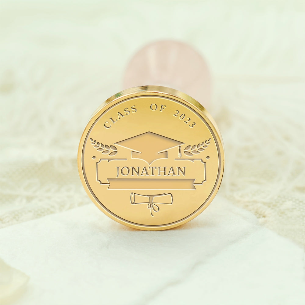 Happy Graduation Custom Wax Seal Stamp - Style 3 3-3