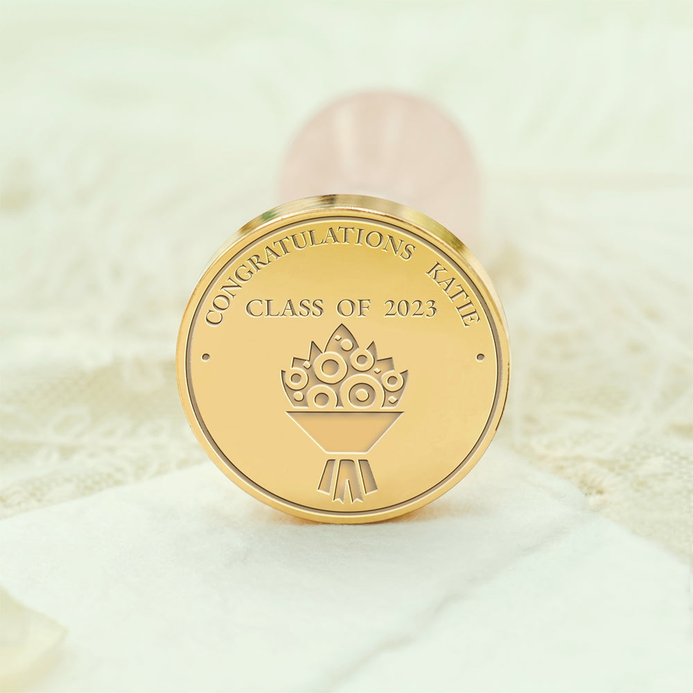 Happy Graduation Custom Wax Seal Stamp - Style 8 8-3