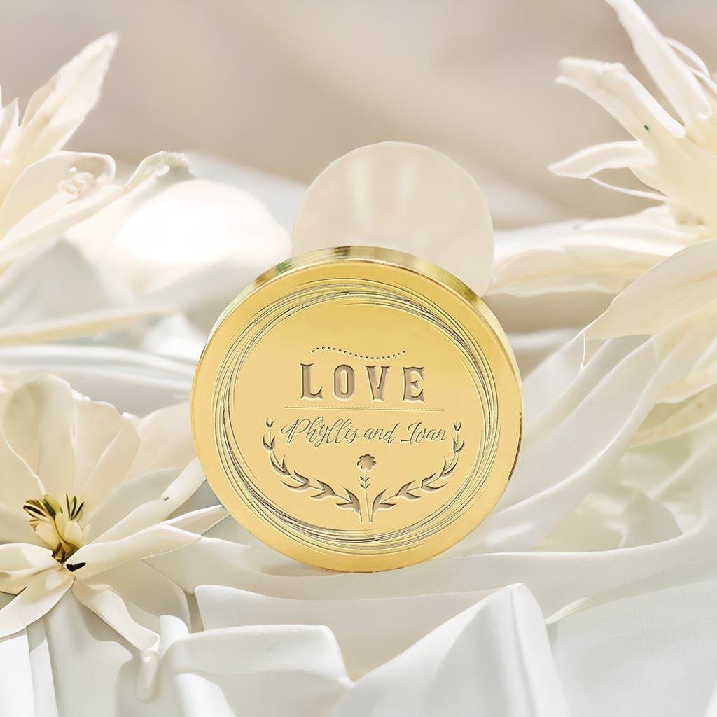 LOVE Wedding Custom Wax Seal Stamp with Couple's Names