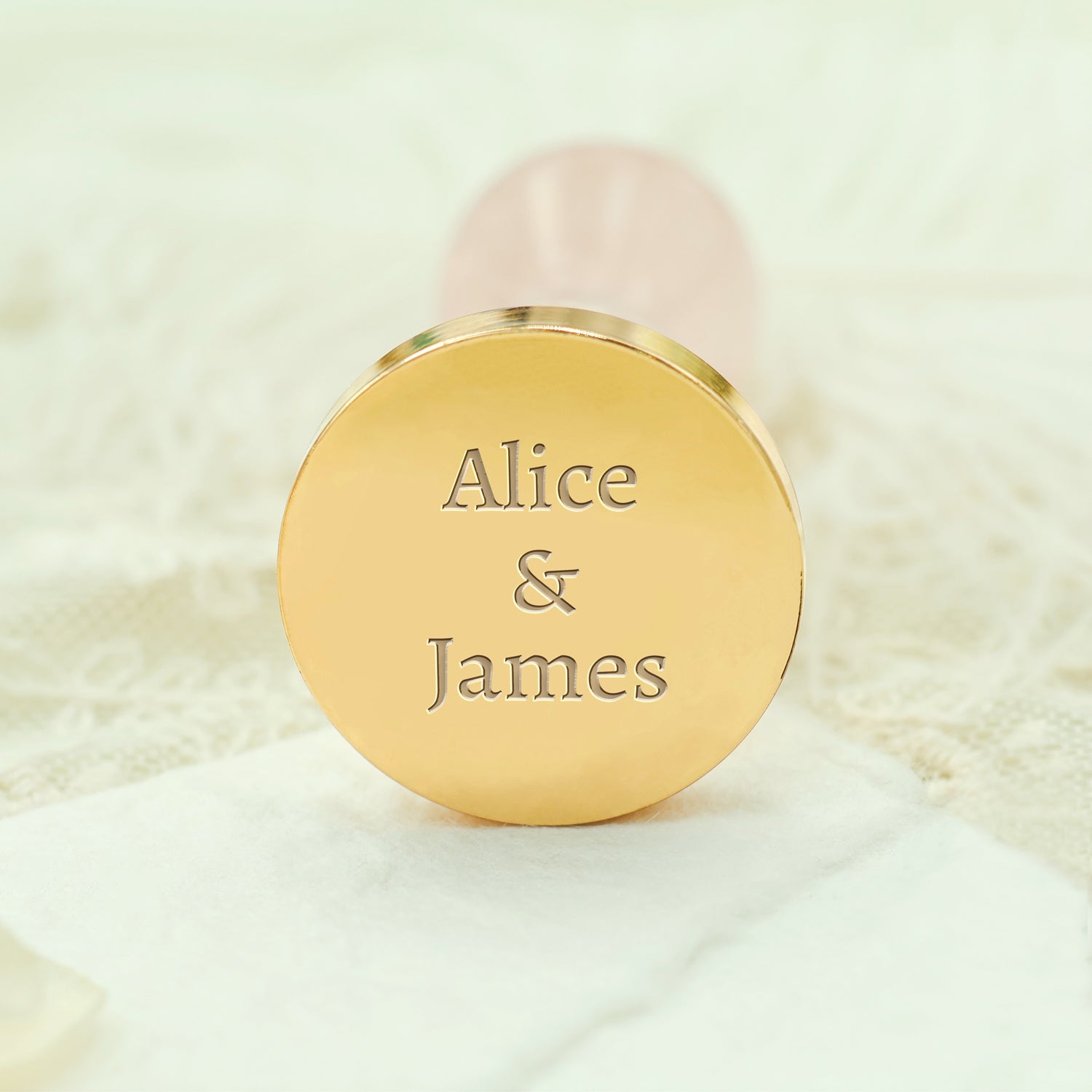 Minimalist Name Custom Wedding Wax Seal Stamp - Style 9