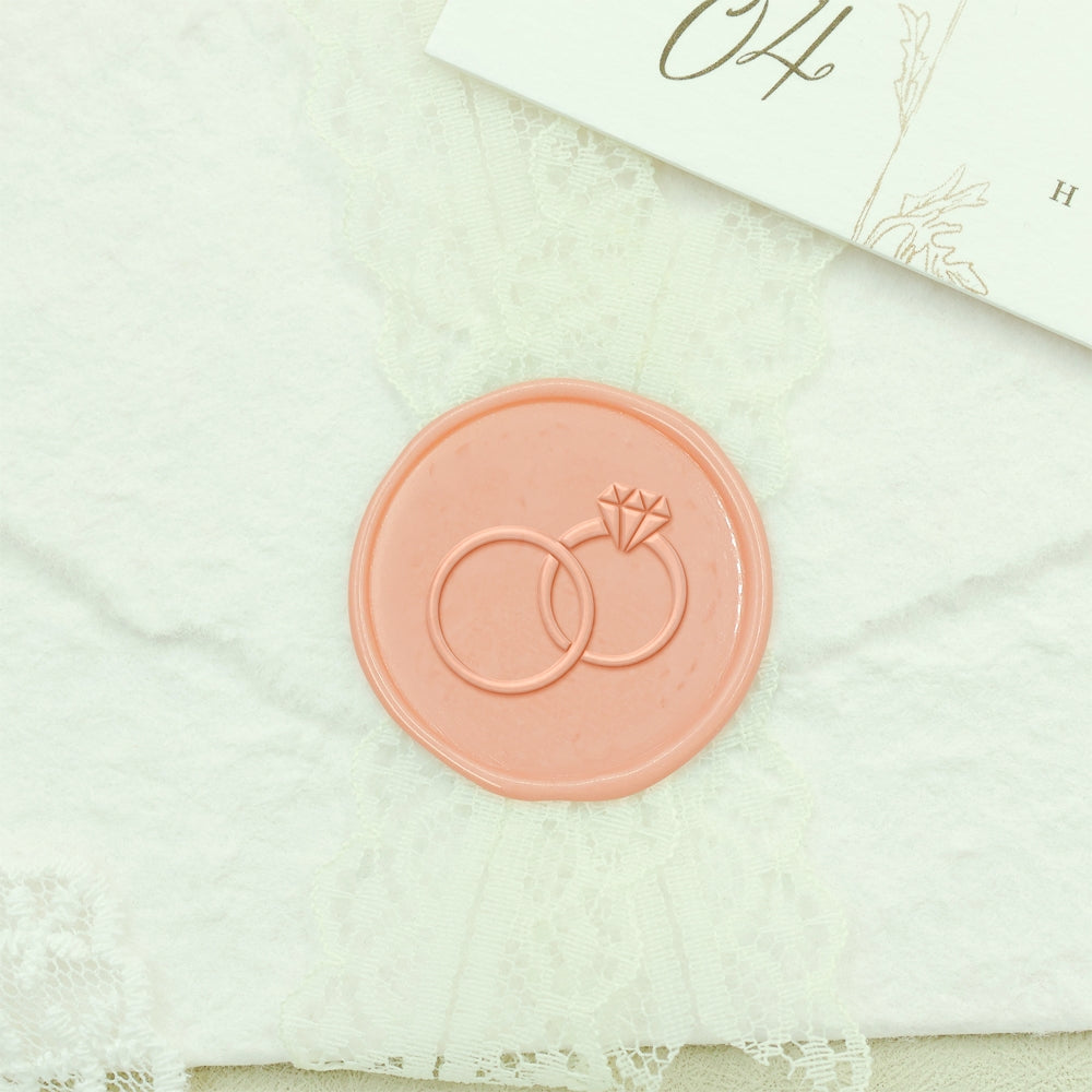 Wedding Symbol Wax Seal Stamp - Style 18 18-2