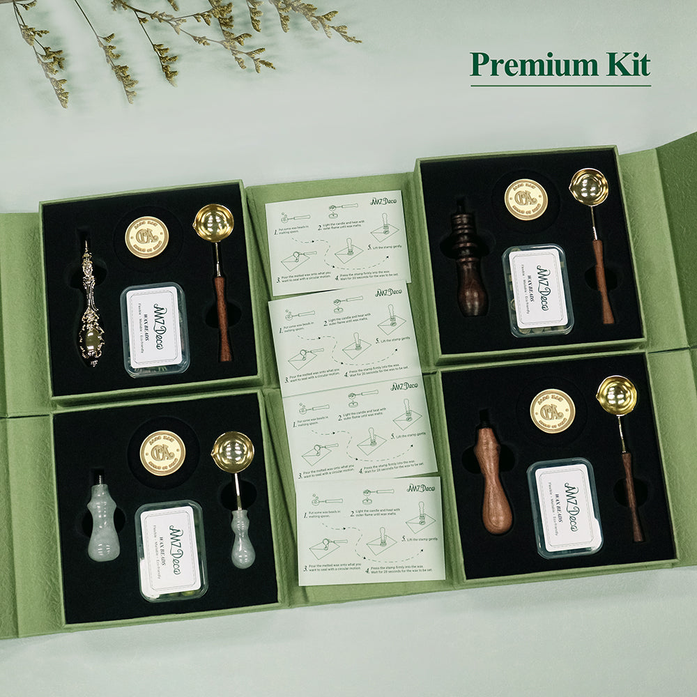 AMZ Deco wax seal stamp premium kit gift pack 2