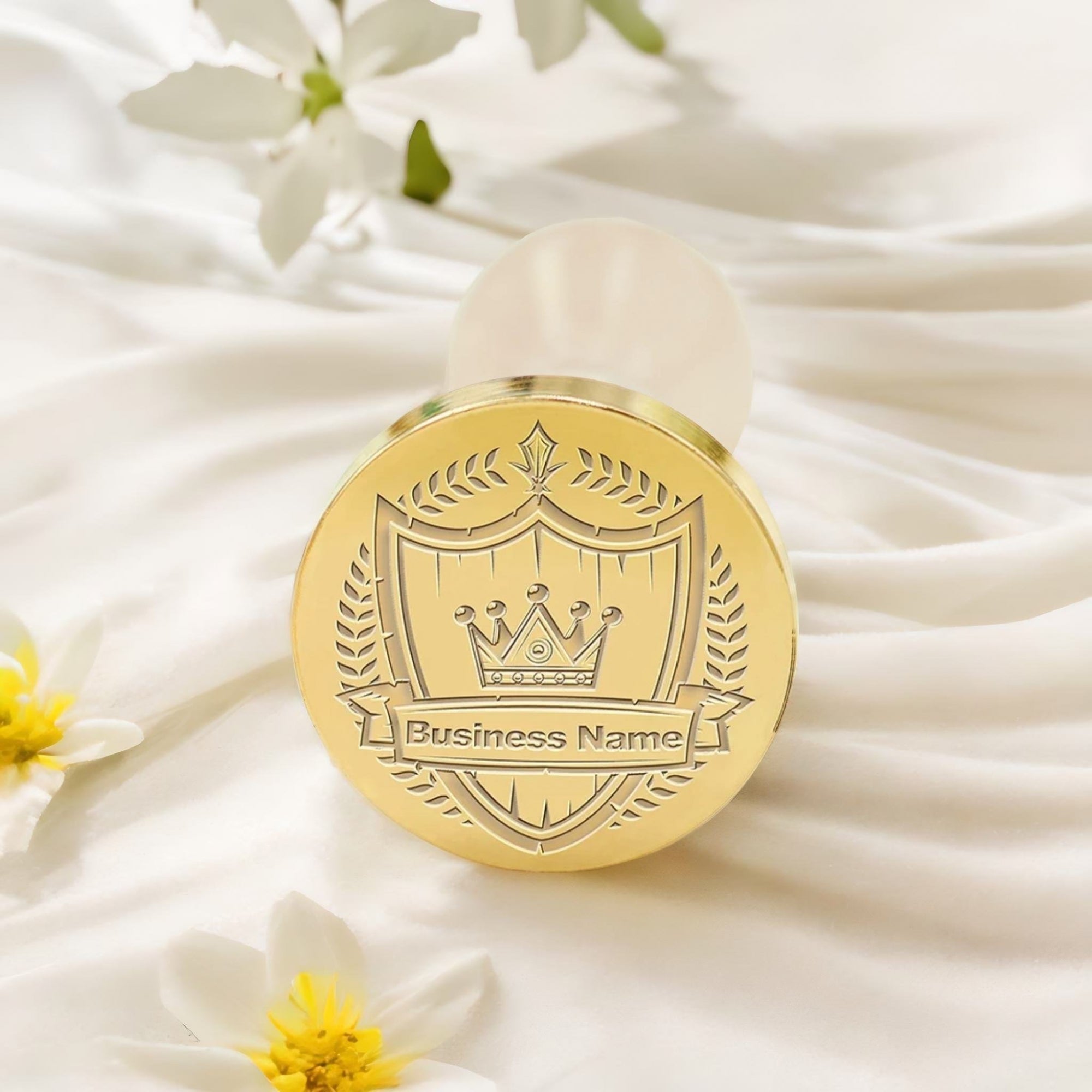 Custom Crest Wax Seal Stamps with Family, Business Logos - No.29