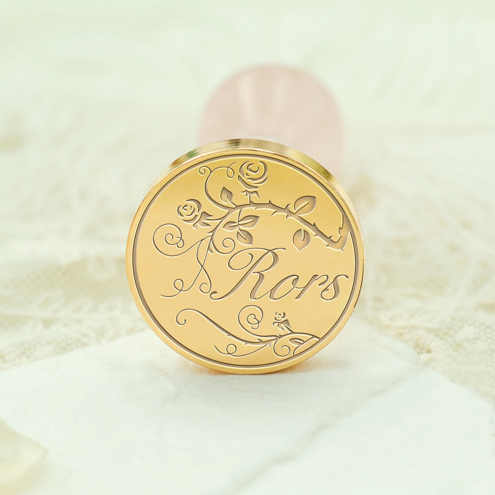 Custom Name Wax Seal Stamp - Style 4 4-3