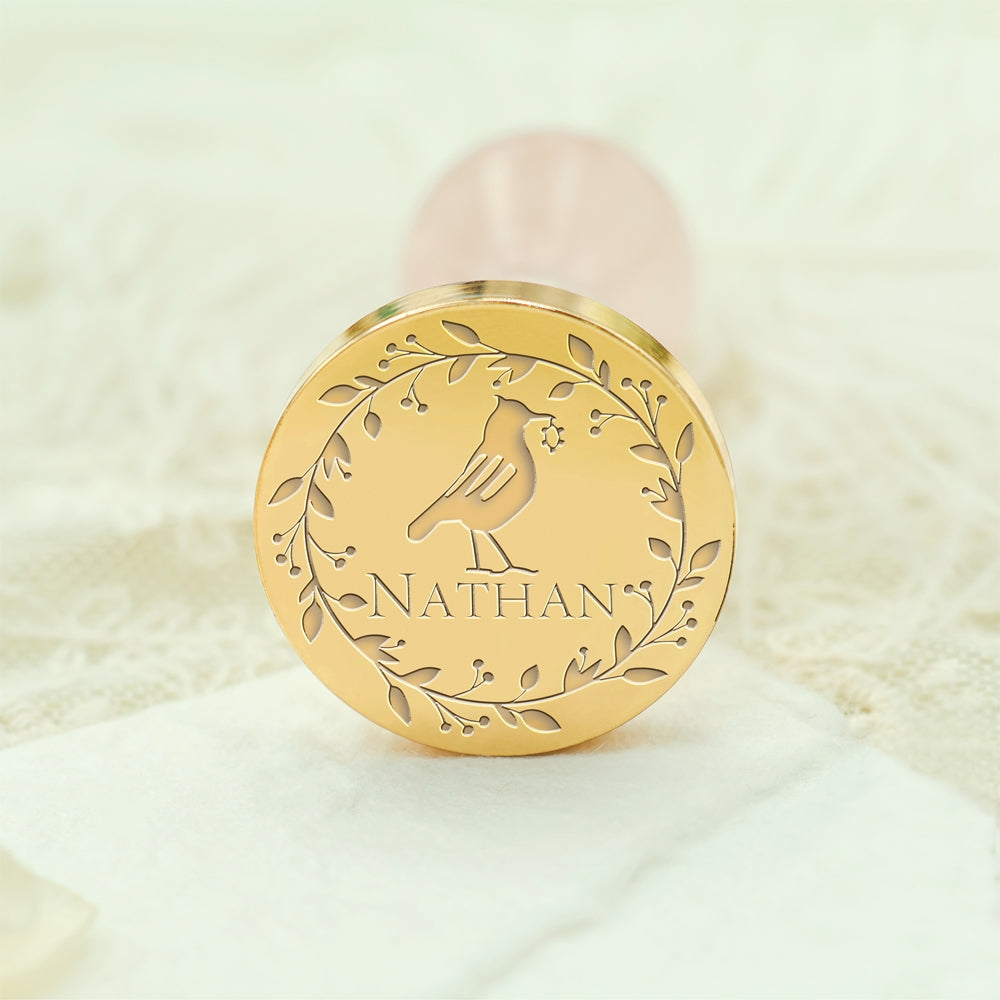 Custom Name Wax Seal Stamp - Style 9 9-3