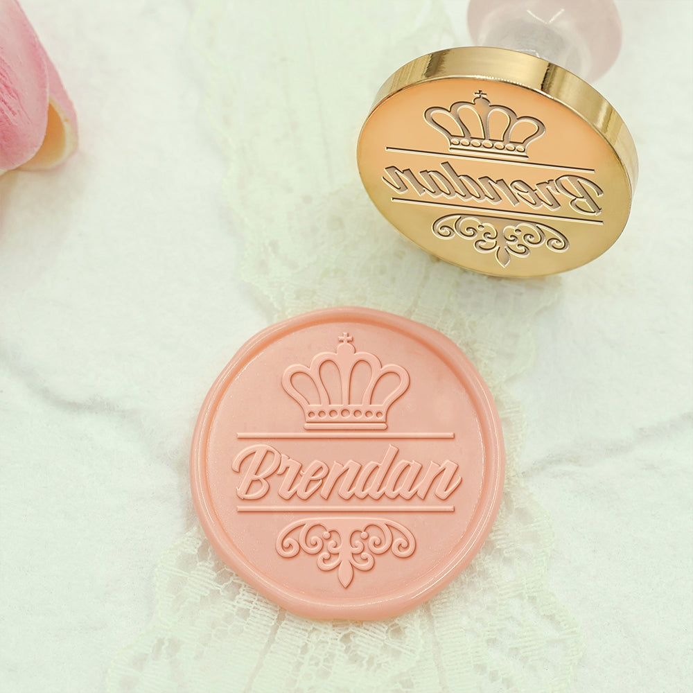 Crown Custom Name Wax Seal Stamp-2