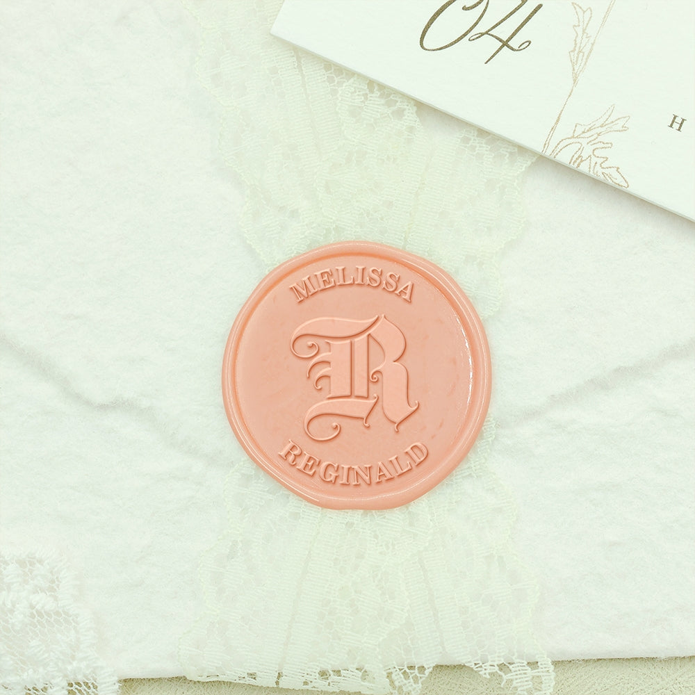 Flourish Initial Custom Name Wax Seal Stamp-1