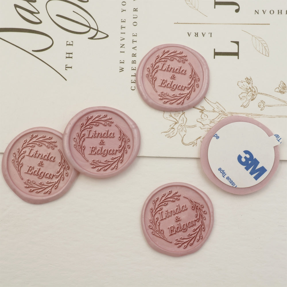 LOVE Name Wedding Custom Self-Adhesive Wax Seal Stickers-3