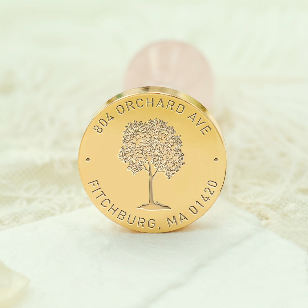 Natural Plant Custom Address Wax Seal Stamp - 5 5-3