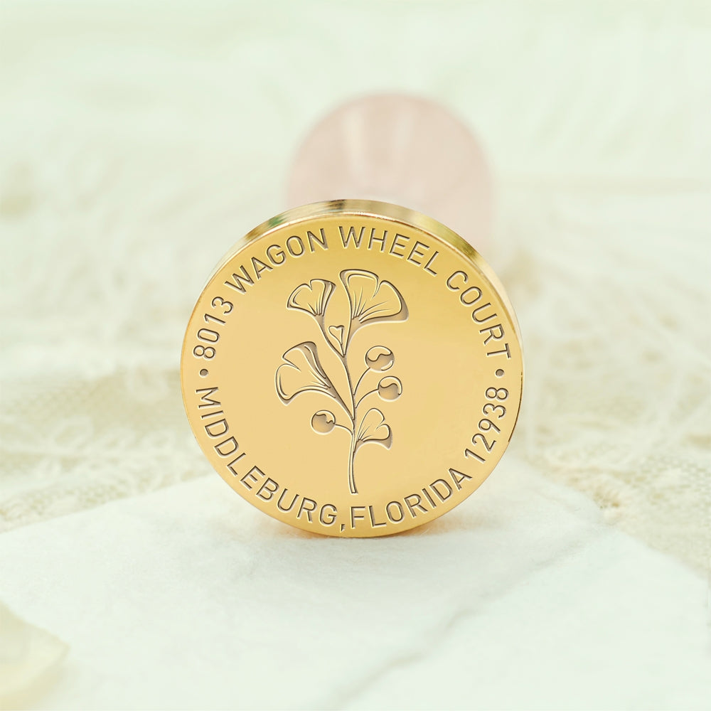 Natural Plant Custom Address Wax Seal Stamp-2 2-3