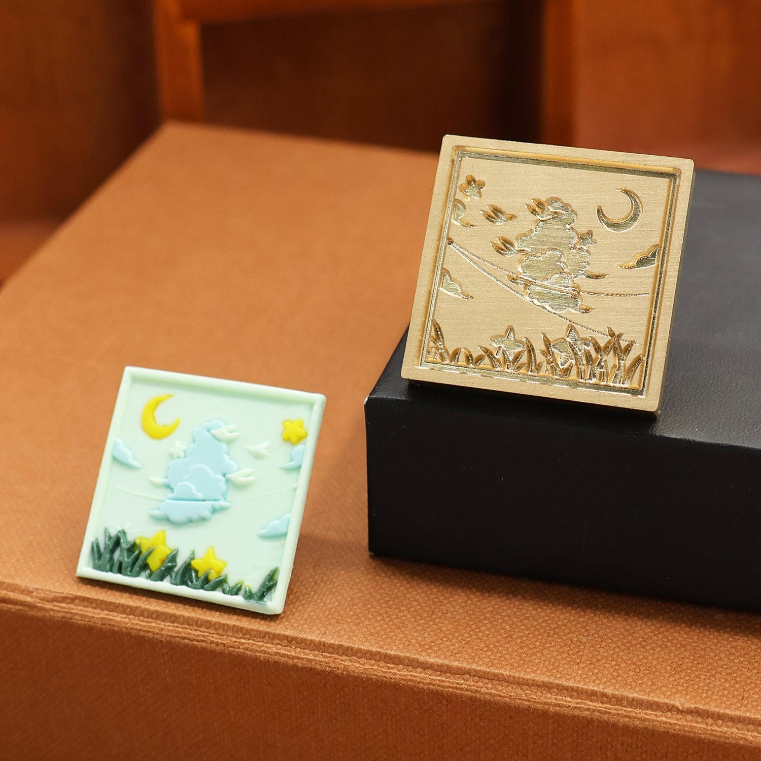 Rectangular Fully Customized Wax Seal Stamp with Your Own Artwork 4