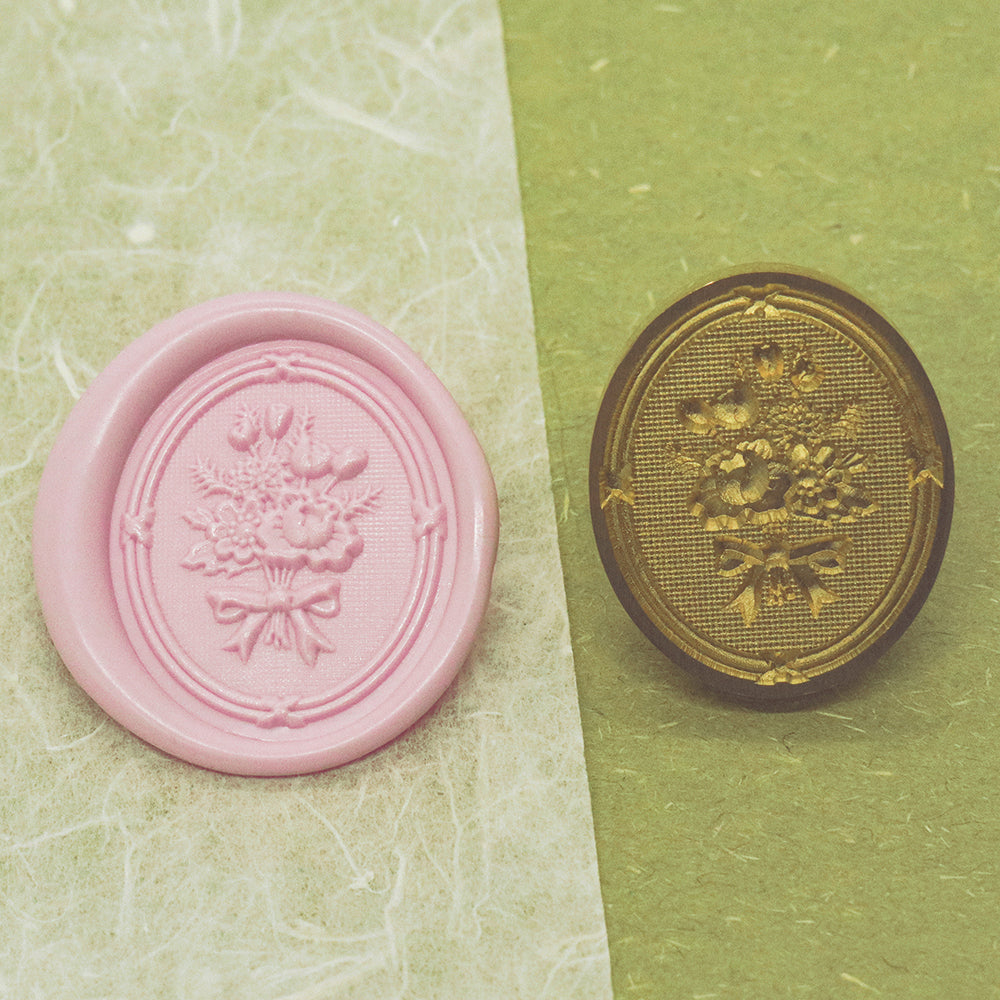 3D Bouquet Wax Seal Stamp from Amz Deco.