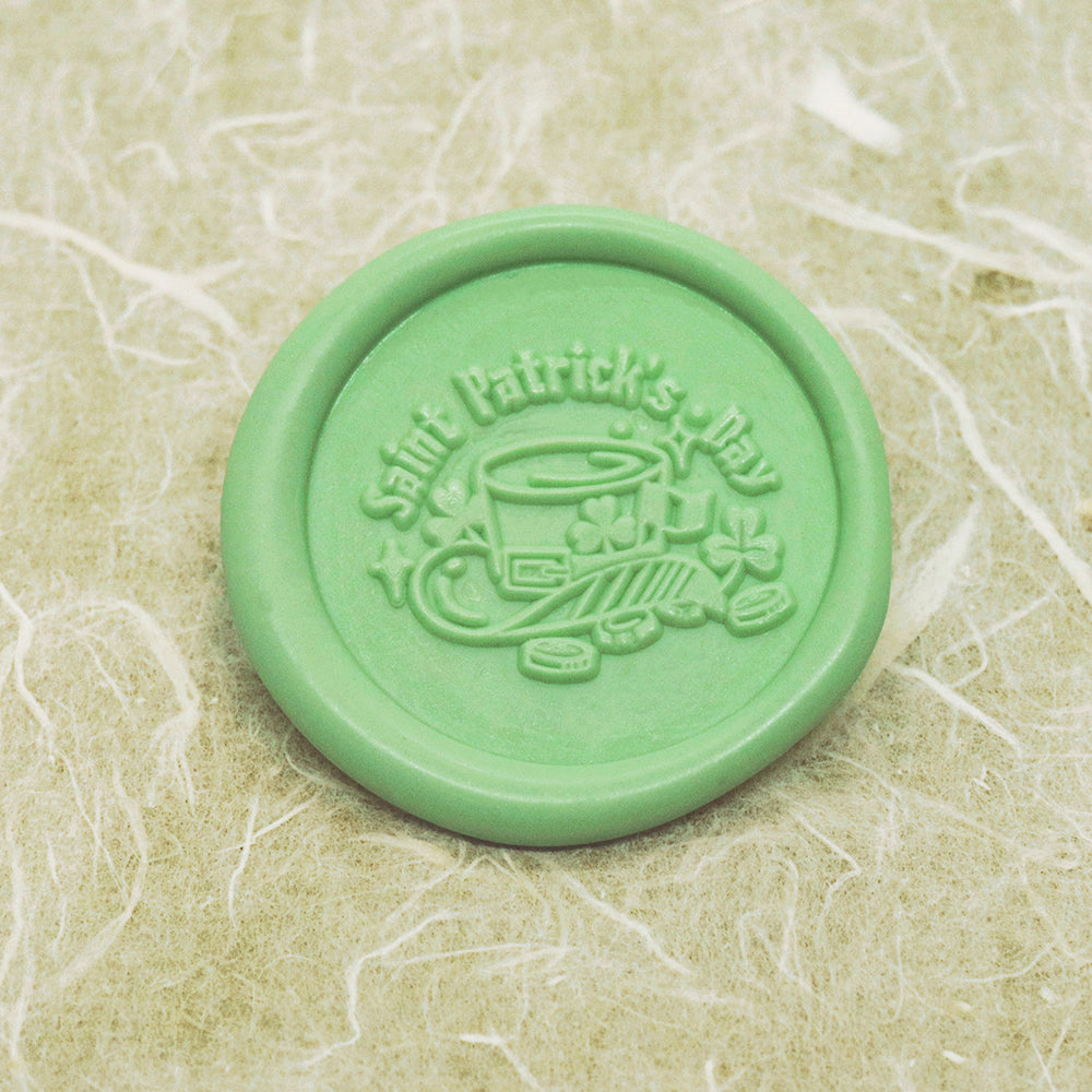 Saint Patrick's Day wax seal stamp from AMZ Deco.