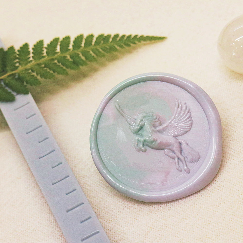 A beautiful 3 relief pegasus wax seal stamp from AMZ Deco.