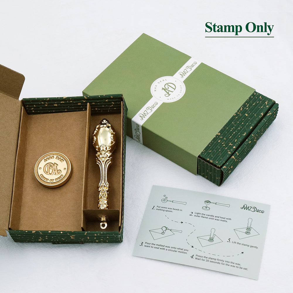 AMZ cDeco wax seal stamp gift pack