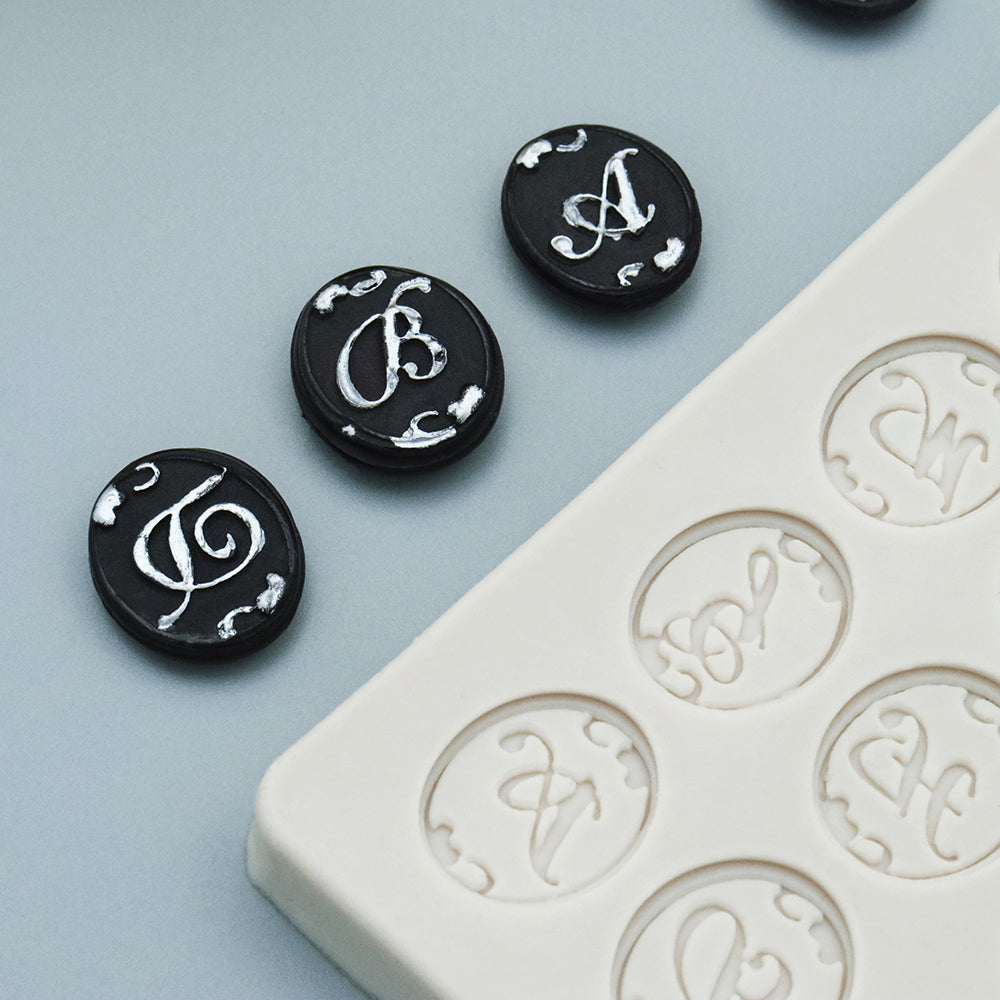 Alphabet Silicone Wax Mold from AMZ Deco Wax Beads
