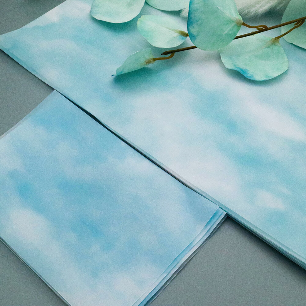 Large Blue Sky Vellum Paper from AMZ Deco