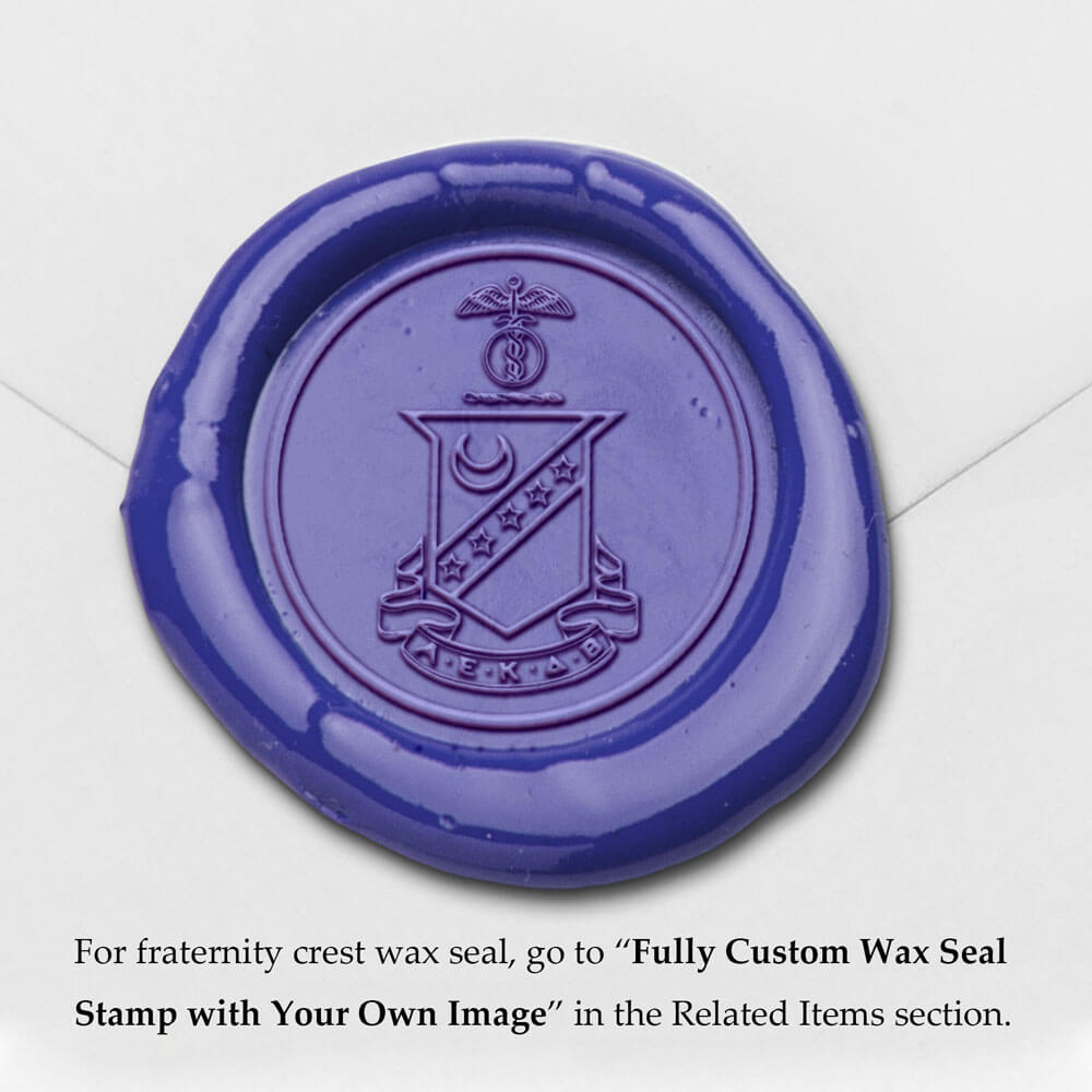 Fraternity Sorority Crest Wax Seal Stamp from AMZ Deco