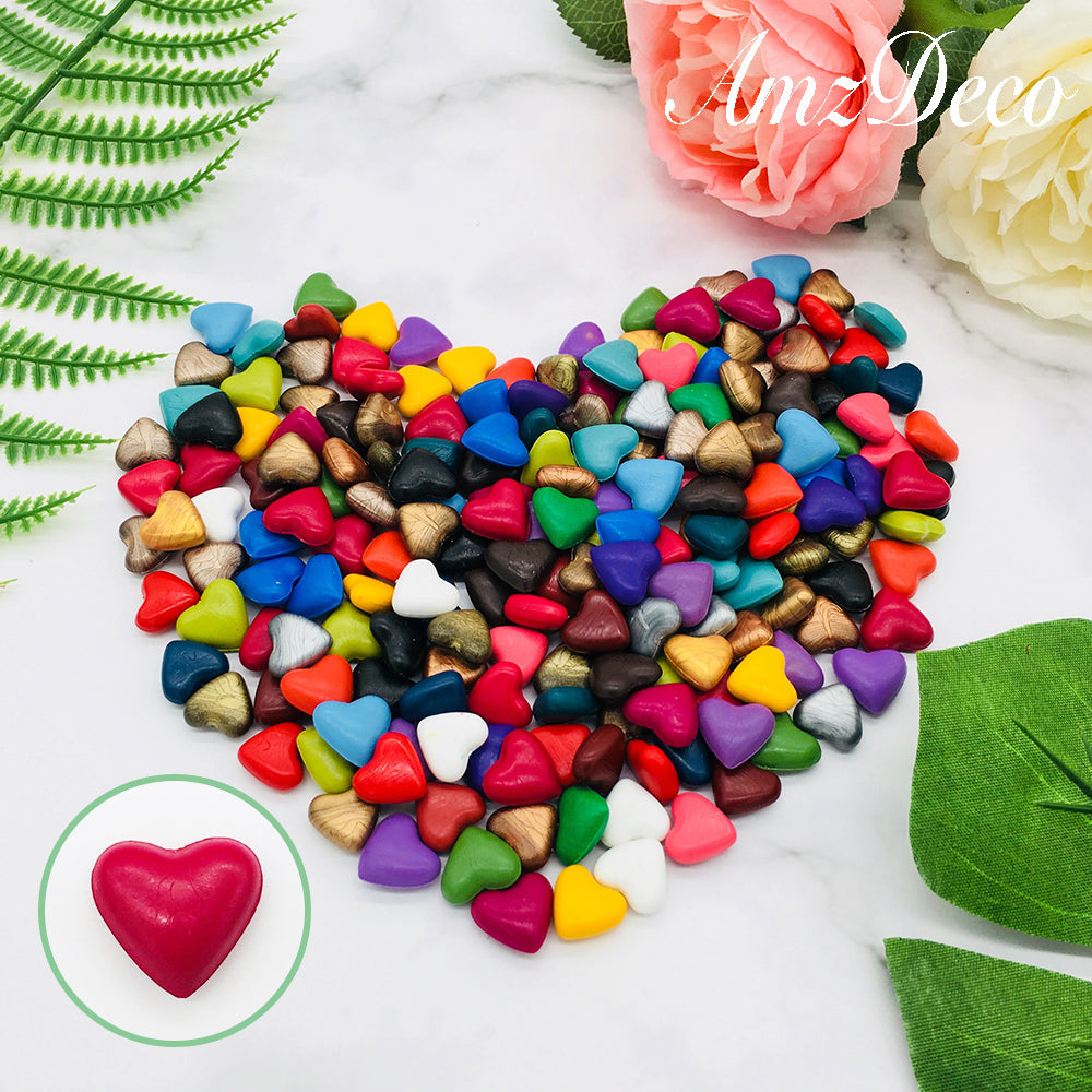 Heart Shaped Sealing Wax Beads (27 Colors)