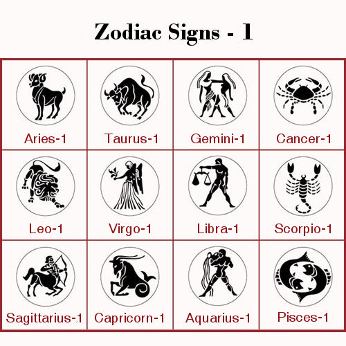 Zodiac Sign Wax Seal Stamp Design 1